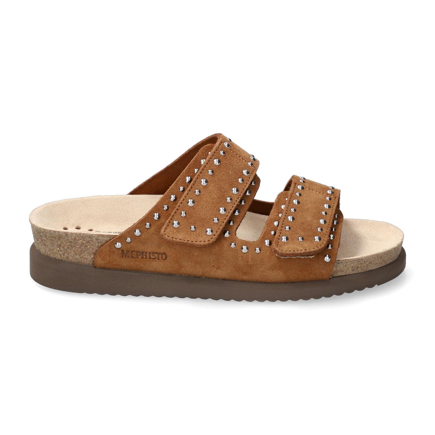 mules femme modèle Hestelle Marron tobacco - Mephisto